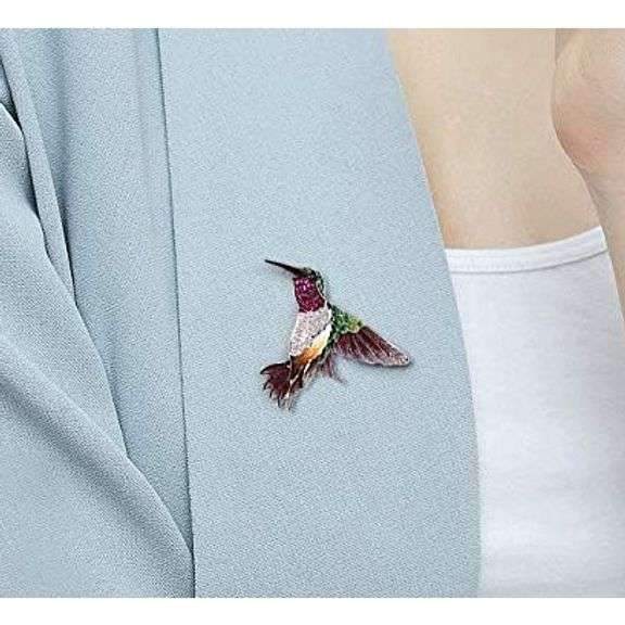 Hummingbird Sterling Silver Brooch