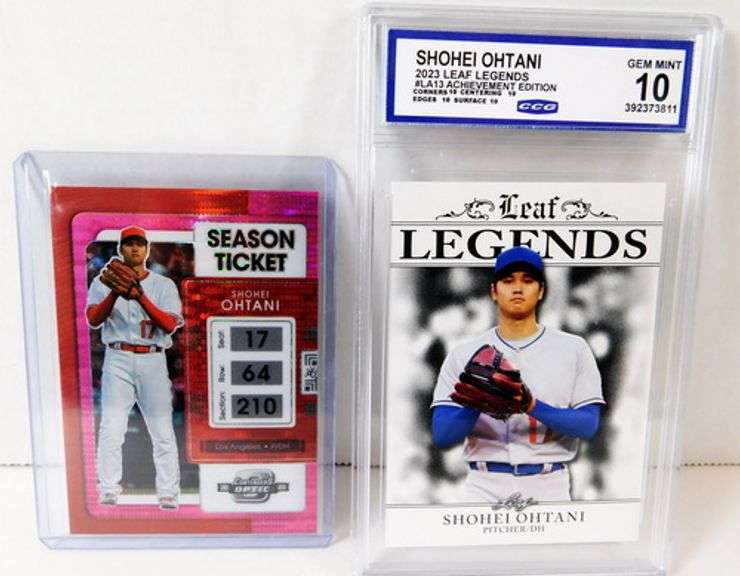 Shohei Ohtani Leaf Legends Baseball Card, Gem Mint 10