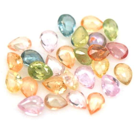 Vivid and glittering 4.67ct Songean Sapphire set