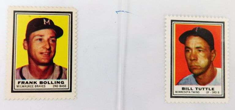 Lot of 6 Topps Baseball Trade Stamps