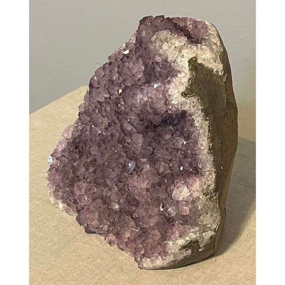 Natural Amethyst Crystal Geode Cluster