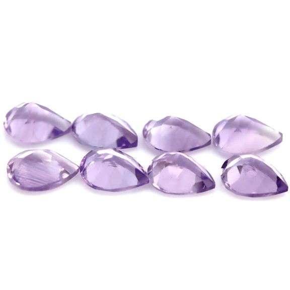 Stunning 11.28ct matched pear cut real Brazilian Amethyst set