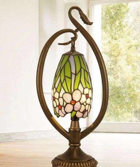 Handcrafted Tiffany Art Glass Lamp