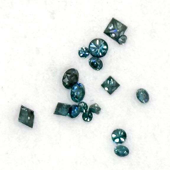 Investment grade 22.03ct set of London Blue Diamonds
