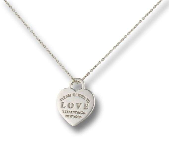 Tiffany & Co Return to Tiffany Love Heart Enamel Pendant on Chain