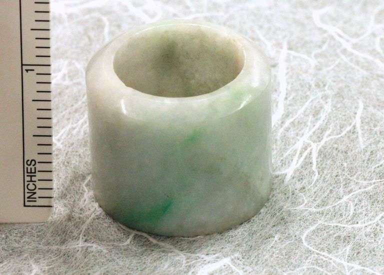 Qing Dynasty Jadeite Archer's Ring