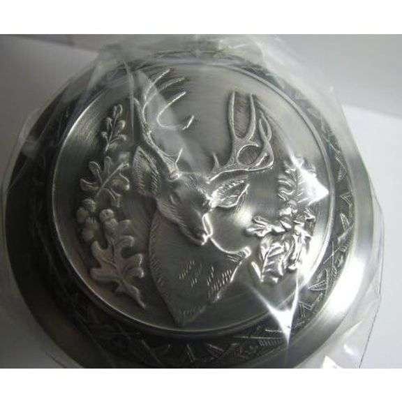White-Tail Deer Beer Stein with Pewter Lid