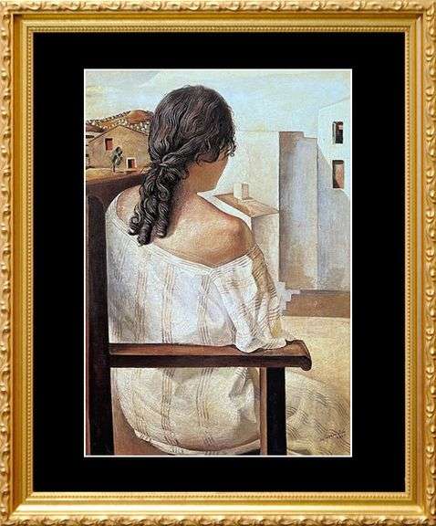 Salvador Dali, Seated Girl Seen from the Back