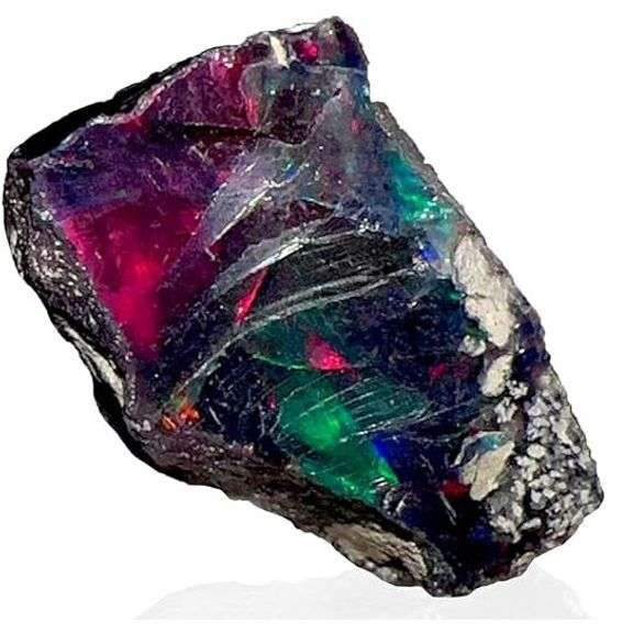 Natural Rough Black Opal Gemstone