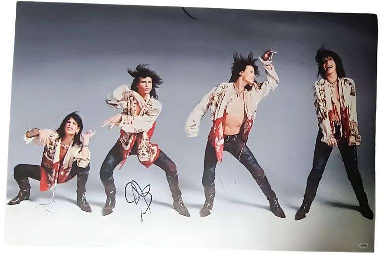 Aerosmith Steven Tyler Autographed Signed 24x36 Canvas Photo Print ACOA