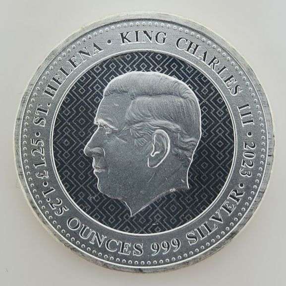 2023 St. Helena/King Charles III 1.25 OZ. Silver