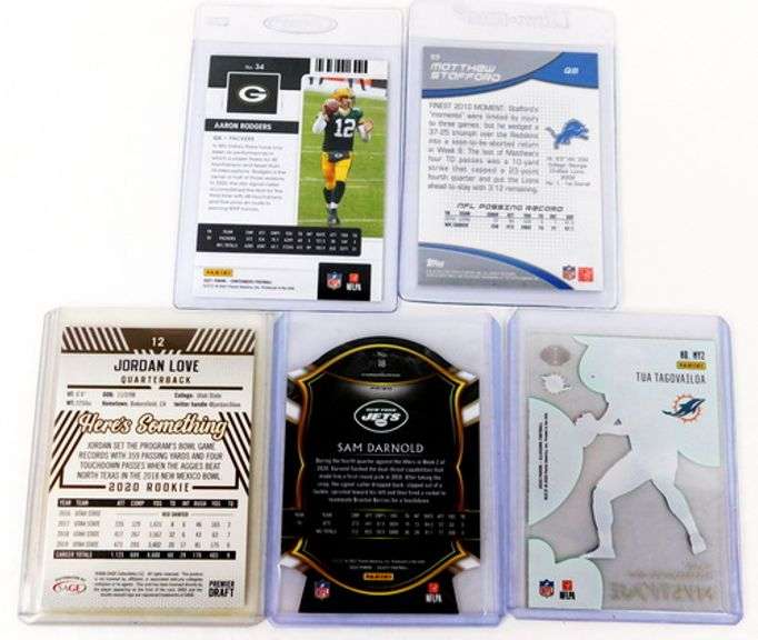 5 NFL Latest Quarterbacks Football Cards