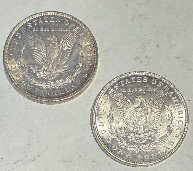 1884 O &1887 Choice Unc Morgan Dollars