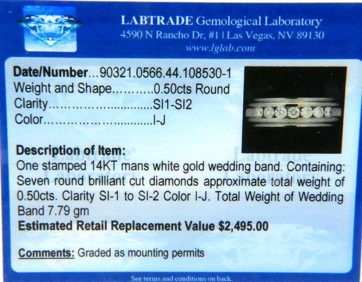 0.50ctw Diamond Channel Set Band Ring in 14K