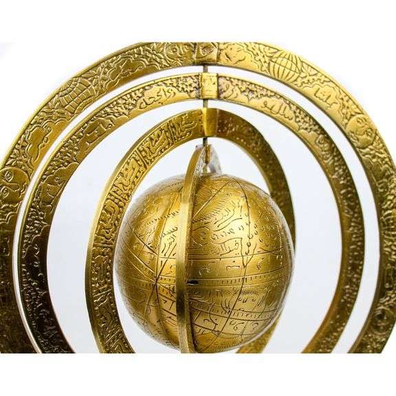 Standing Brass Armillary Sphere Celestial Globe