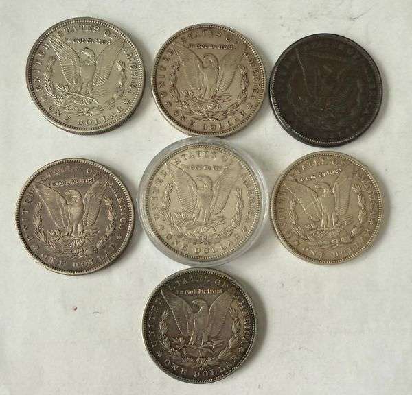 8 XF /AU Morgan Dollars
