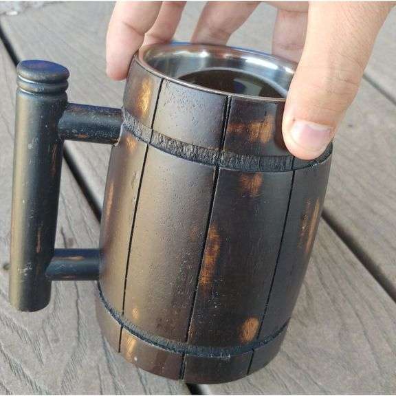 Handmade Wooden Tavern Beer Mug