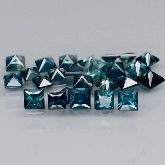 Breath taking! 3.05ct set of blue green Sapphires