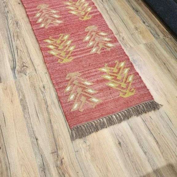 Handmade Wool Jute Kilim Rug
