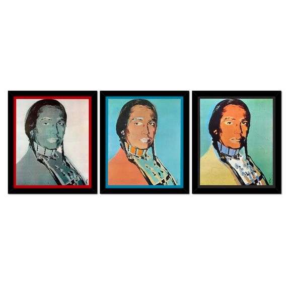 American Indian Series by Warhol (1928-1987)