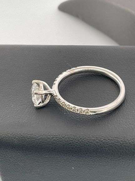 Certified Brand New 14k White Gold Diamond Enagagement Ring