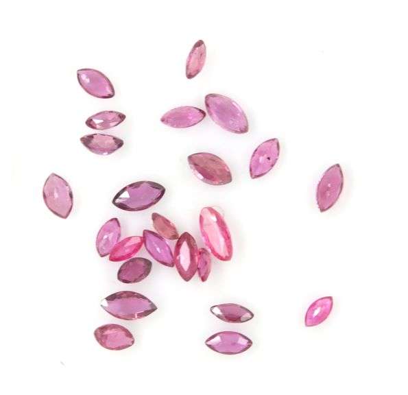 Exciting! 4.39ct set of top violet pink Tourmaline!