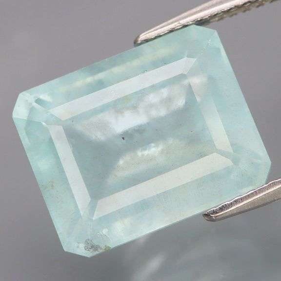 Glowing! Untreated! 8.34ct frosted blue green Aquamarine
