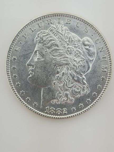 1882 Morgan Silver Dollar, AU