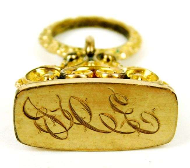 Antique Gold Filled Wax Seal FOB