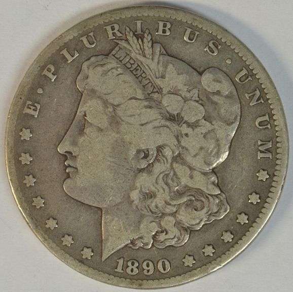 Key date 1890-CC Morgan Silver Dollar in circ