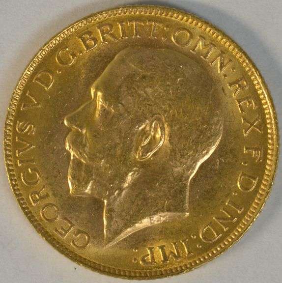 Blazing Choice BU Scarce 1919-C Great Britain Gold Sovereign.
