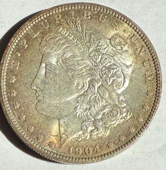Two Tone Unc 1904 O Morgan Dollar