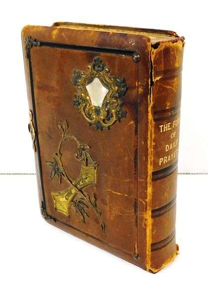 1857 Leather Prayer Book in Hebrew & English
