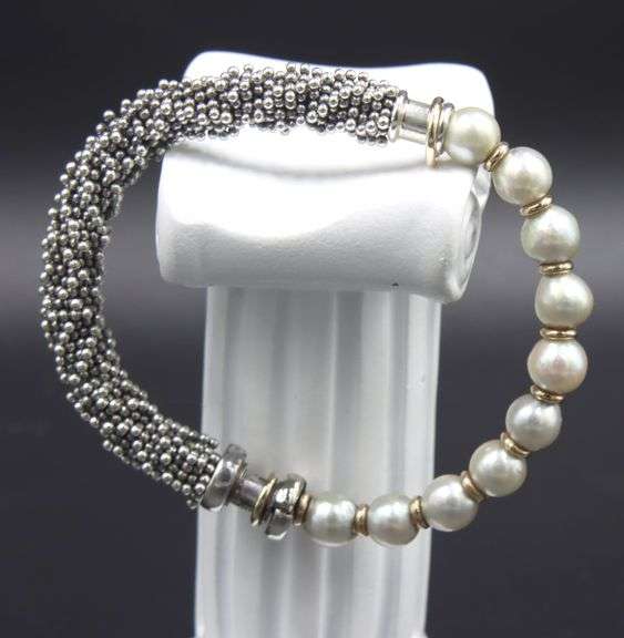 Michael Dawkins pearl beaded bracelet