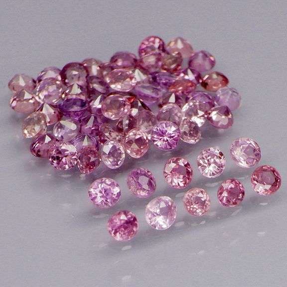 Fabulous 4.36ct UNTREATED pink and violet Sapphire set