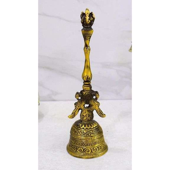 Brass Ornate Design Ceremonial Bell