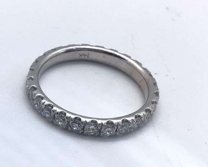14K WHITE GOLD ETERNITY BAND