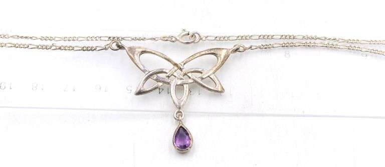 Group lot of 5 Vintage 925 sterling silver necklaces