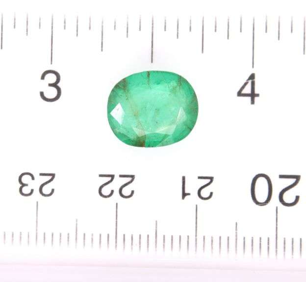 Incredible size! 4.17ct top green Zambian Emerald!