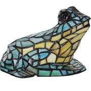 Tiffany Style Stained Glass Frog Lamp