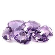 Stunning 11.28ct matched pear cut real Brazilian Amethyst set