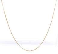 18kt Yellow gold box chain necklace