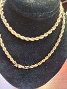 DELICATE 10K YELLOW GOLD ROPE CHAIN