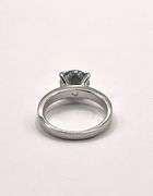 Dazzling 3.1 Ct White Ice Blue Lab Simulated Diamond Ring