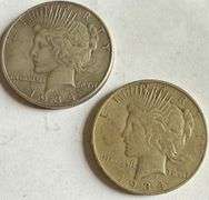 1934 P D Circulated Peace Dollars