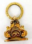 Antique Gold Filled Wax Seal FOB