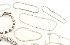 Group lot of 10 vintage 925 sterling silver bracelets