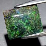 Colorful 2.23ct 12x10mm Andamooka Opal
