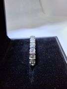 STUNNING 14K WHITE GOLD NATURAL DIAMOND WEDDING BAND