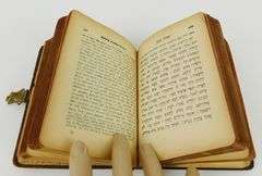 1857 Leather Prayer Book in Hebrew & English